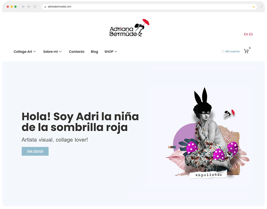 Adriana Bermúdez diseño web